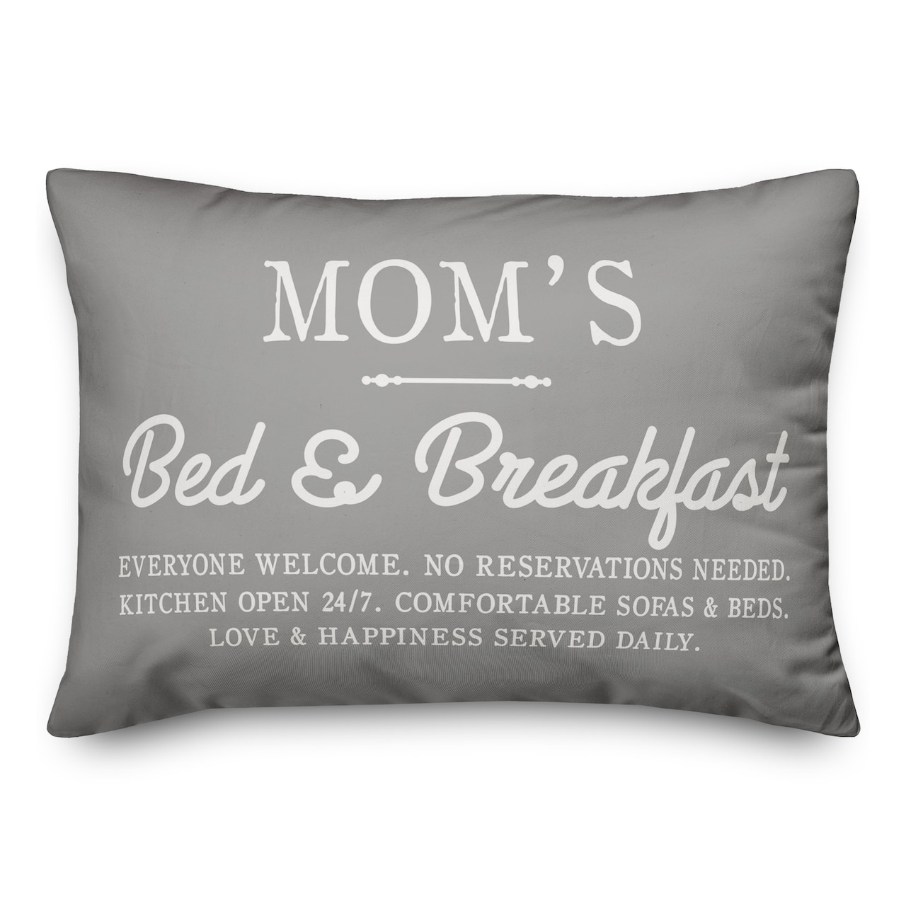 Mom&#x27;s Bed &#x26; Breakfast Throw Pillow